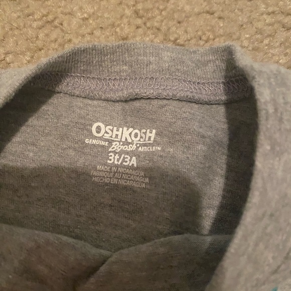 OshKosh B'gosh Gray Bear Guitar Long Sleeve Tee - Picture 2 of 2